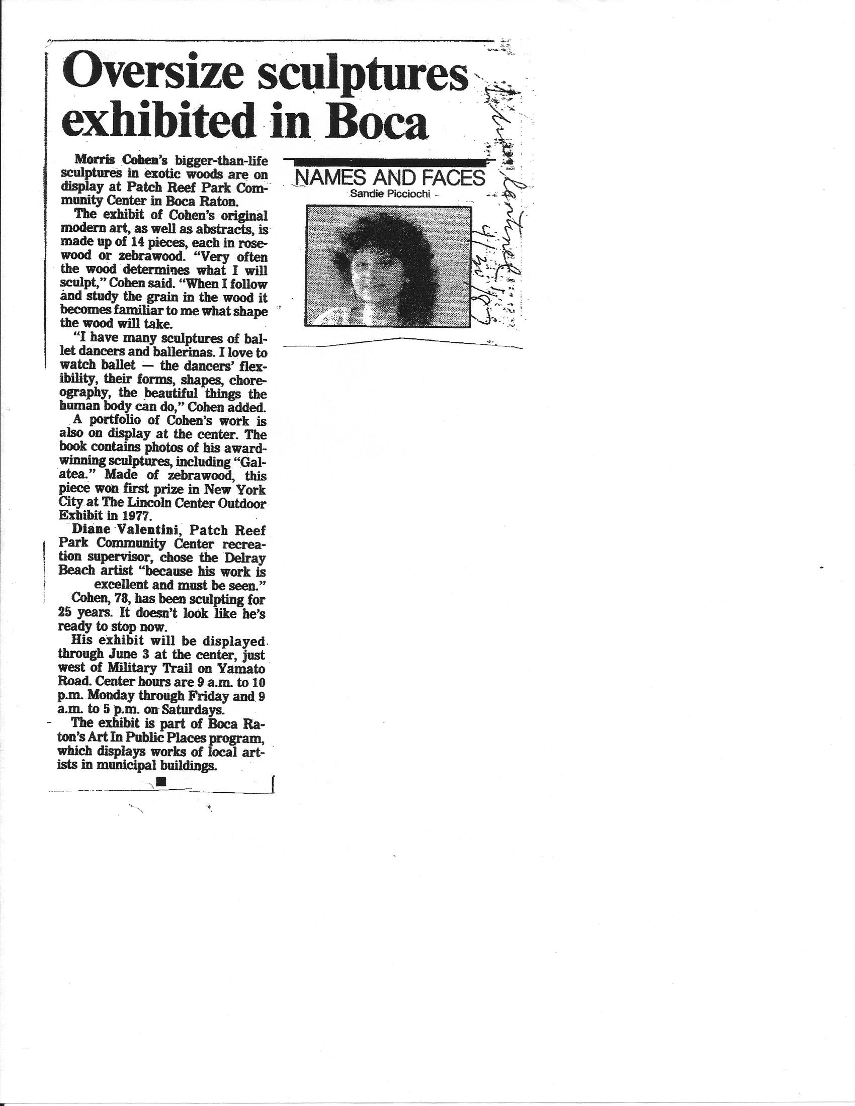 Sun Sentinel april 1987